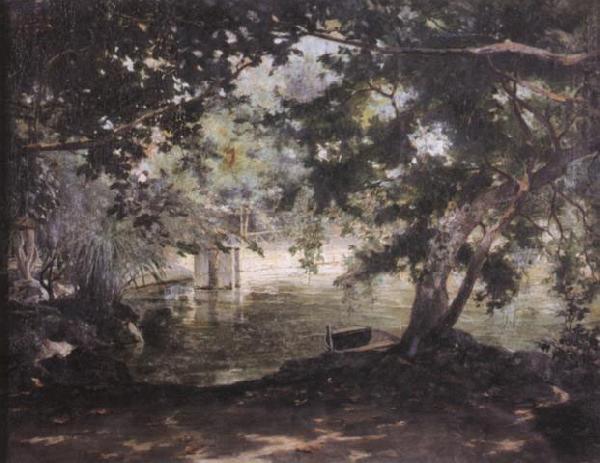 unknow artist A remembrance of the Villa Borghese, Sweden oil painting art